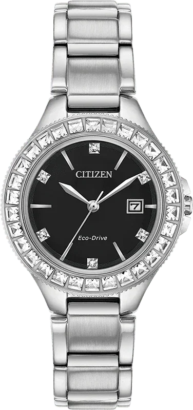Citizen Eco Drive Silhouette Crystal Womens Watch FE1190-53E