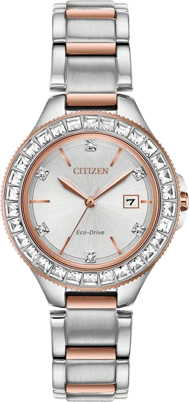 Citizen Eco Drive Silhouette Crystal Womens Watch FE1196-57A