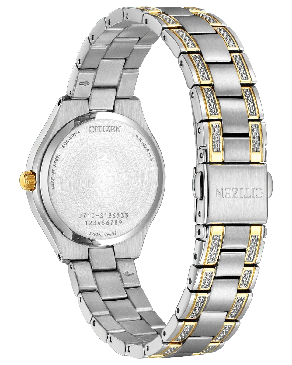 Citizen Silhouette Crystal Eco Drive Womens Watch FE1234-50L