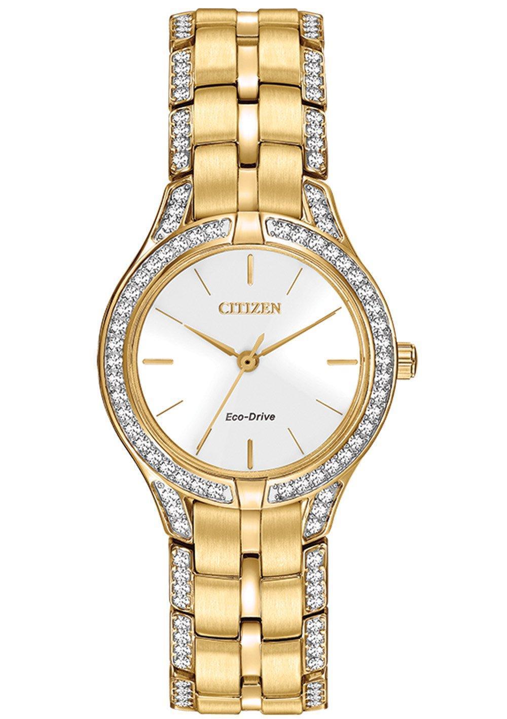 Citizen Eco-Drive Silhouette Crystal Womens Watch FE2062-58A
