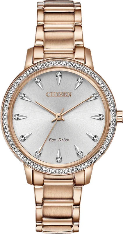 Citizen Eco Drive Silhouette Crystal Womens Watch FE7043-55A