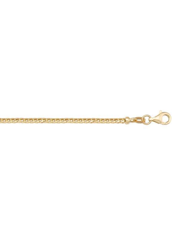 14K Yellow Gold Franco 1.5 mm Italian Chain