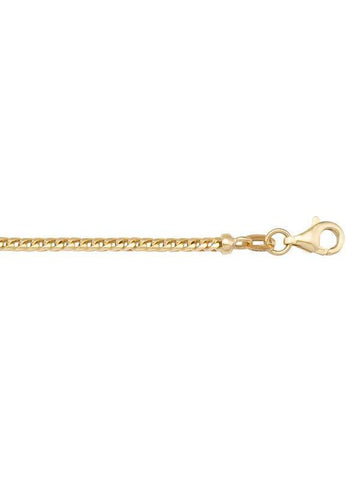 14K Yellow Gold Franco 2.0 mm Italian Chain