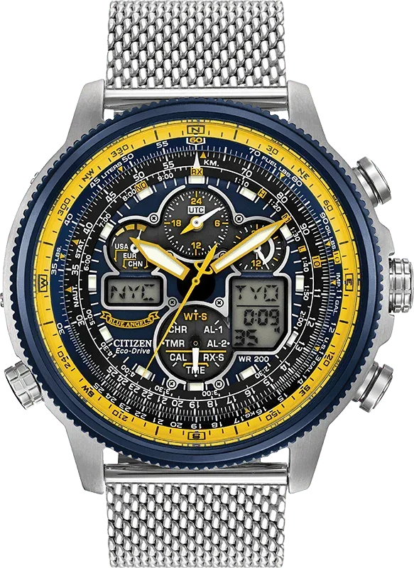 Citizen Eco Drive Navihawk A-T Blue Angels Mens Watch JY8031-56L