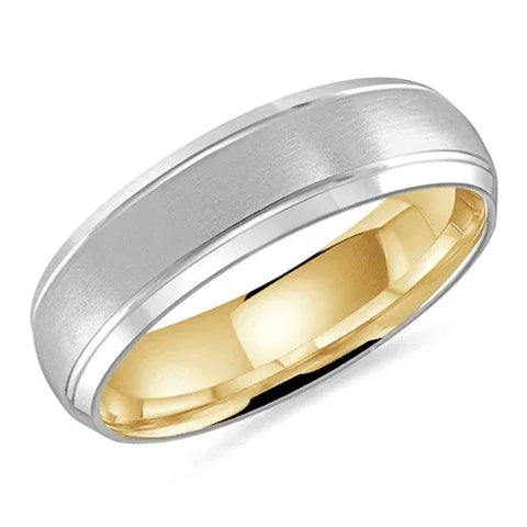 10, 14, 18 Karat 6mm Solid Gold High Polish Rounded Lux Band