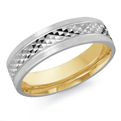 10, 14, 18 Karat 6mm Solid Gold High Polish Rounded Lux Band