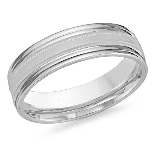 10, 14, 18 Karat 6mm Solid Gold High Polish Rounded Lux Band