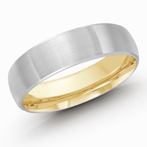 10, 14, 18 Karat 6mm Solid Gold High Polish Rounded Lux Band
