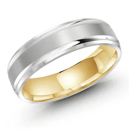 10, 14, 18 Karat 6mm Solid Gold High Polish Rounded Lux Band