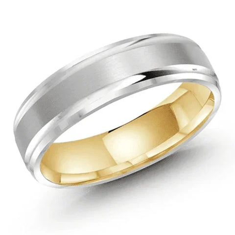 10, 14, 18 Karat 6mm Solid Gold High Polish Rounded Lux Band