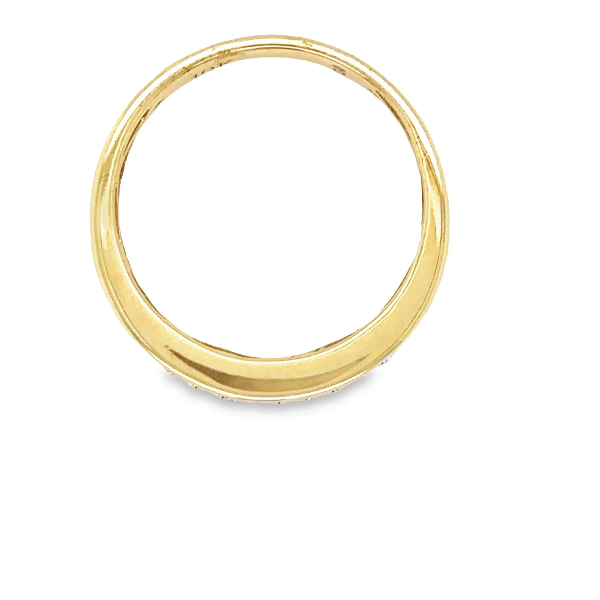 10K Yellow Gold 0.40TDW Diamond Men&#39;s Band