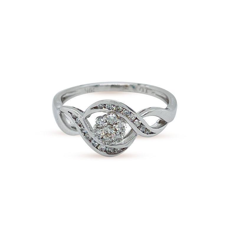 10K White Gold 0.26TDW Diamond Engagement Ring