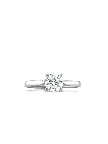 14K White Gold 0.56CT Lab Grown Diamond Solitaire Ring