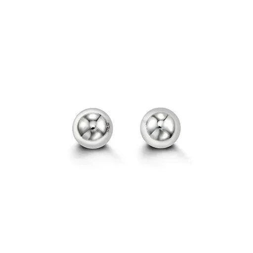 14K White Gold Pearl Stud Earrings