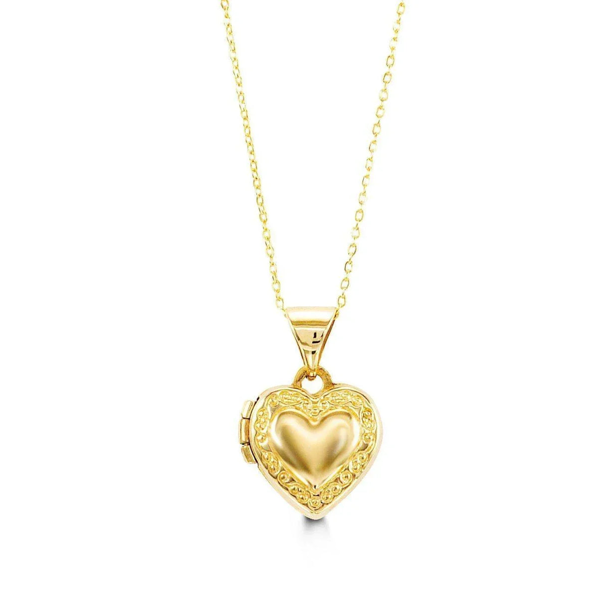 10K Yellow Gold Heart Shape Pendant