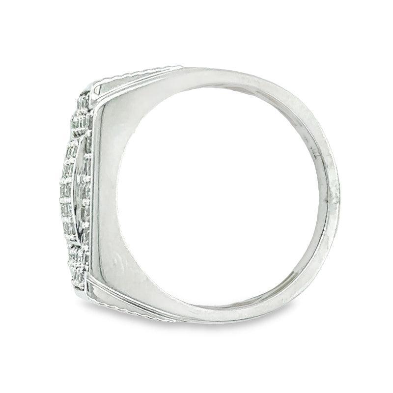 10K White Gold 1.00TDW Men&#39;s Diamond Ring