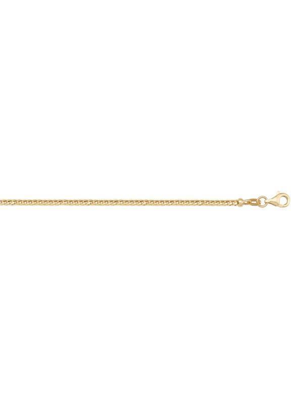 14K, 18K Yellow Gold Franco 1.0 mm Italian Chain