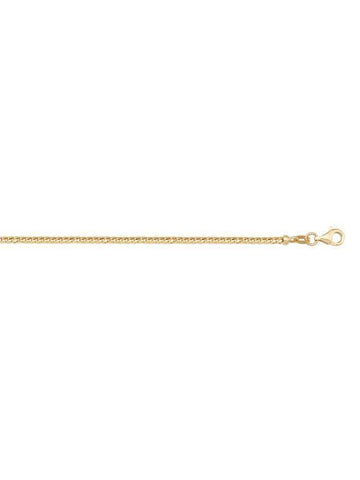 14K, 18K Yellow Gold Franco 1.0 mm Italian Chain