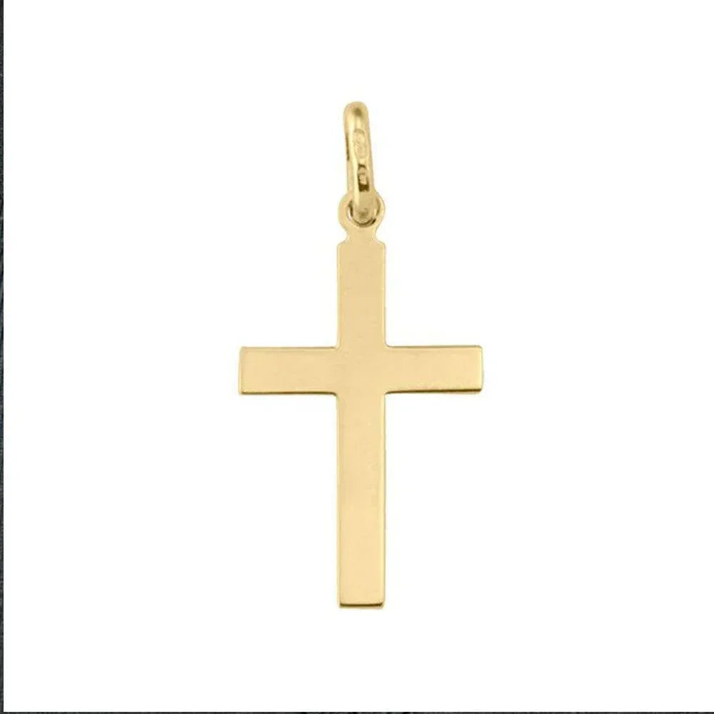 10K, 14K, 18K Yellow Gold Religious Italian Cross