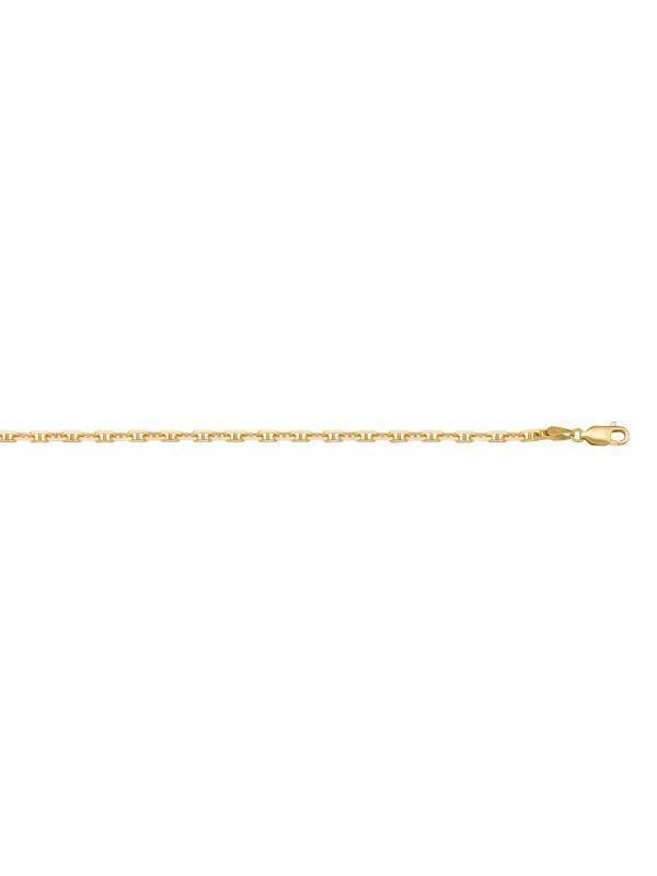 10K, 14K, 18K Yellow Gold Anchor Link 1.4 mm Italian Chain
