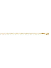 10K, 14K, 18K Yellow Gold Anchor Link 1.4 mm Italian Chain