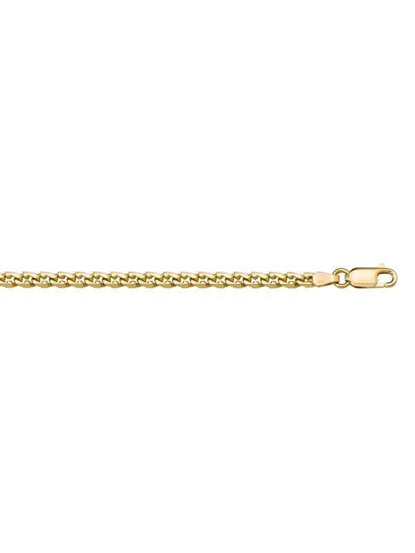 14K, 18K Yellow Gold L.F Link 3.3 mm Italian Bracelet
