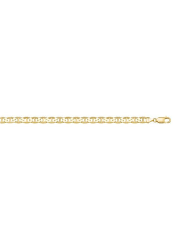 10k, 14k, 18k Yellow Gold Hollow Flat Anchor 3.5 mm Italian Chain