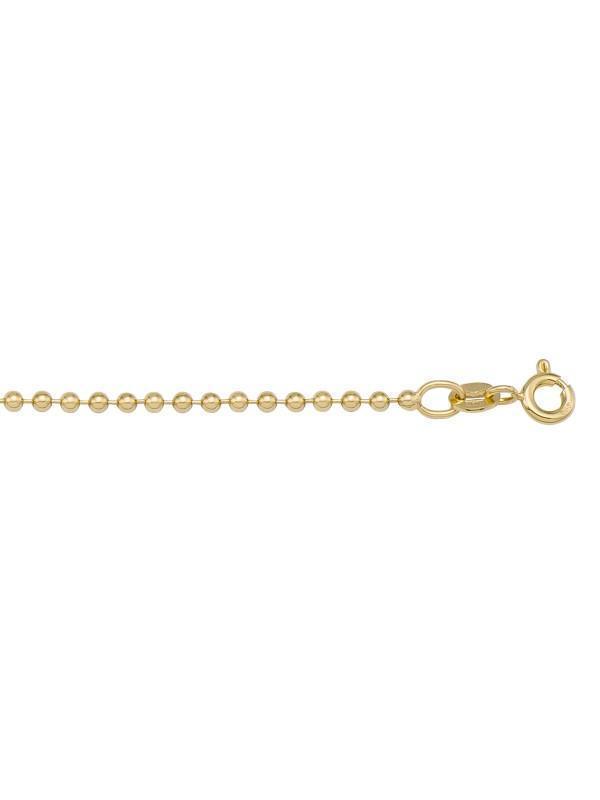 14K, 18K Yellow Gold Bead 1.8 mm Italian Chain