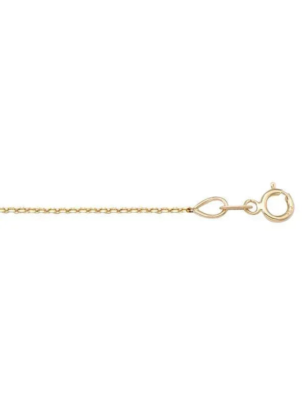 10K, 14K, 18K Yellow Gold Diamond Cut Open Cable 1.0 mm Italian Chain