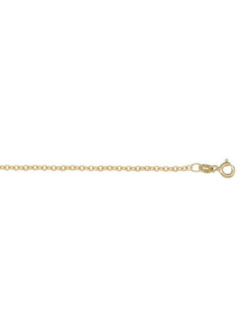 10K Yellow Gold Open Cable 1.5 mm Light Plated Italian Chain