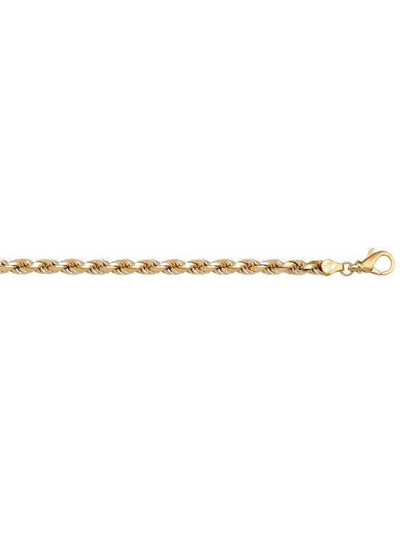 10K, 14K, 18K Yellow Gold Solid Diamond Cut Rope 2.7 mm Italian Chain
