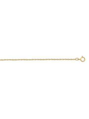 10k Yellow Gold Loose Rope 1.3 mm Light Gold Plated Italian Chain